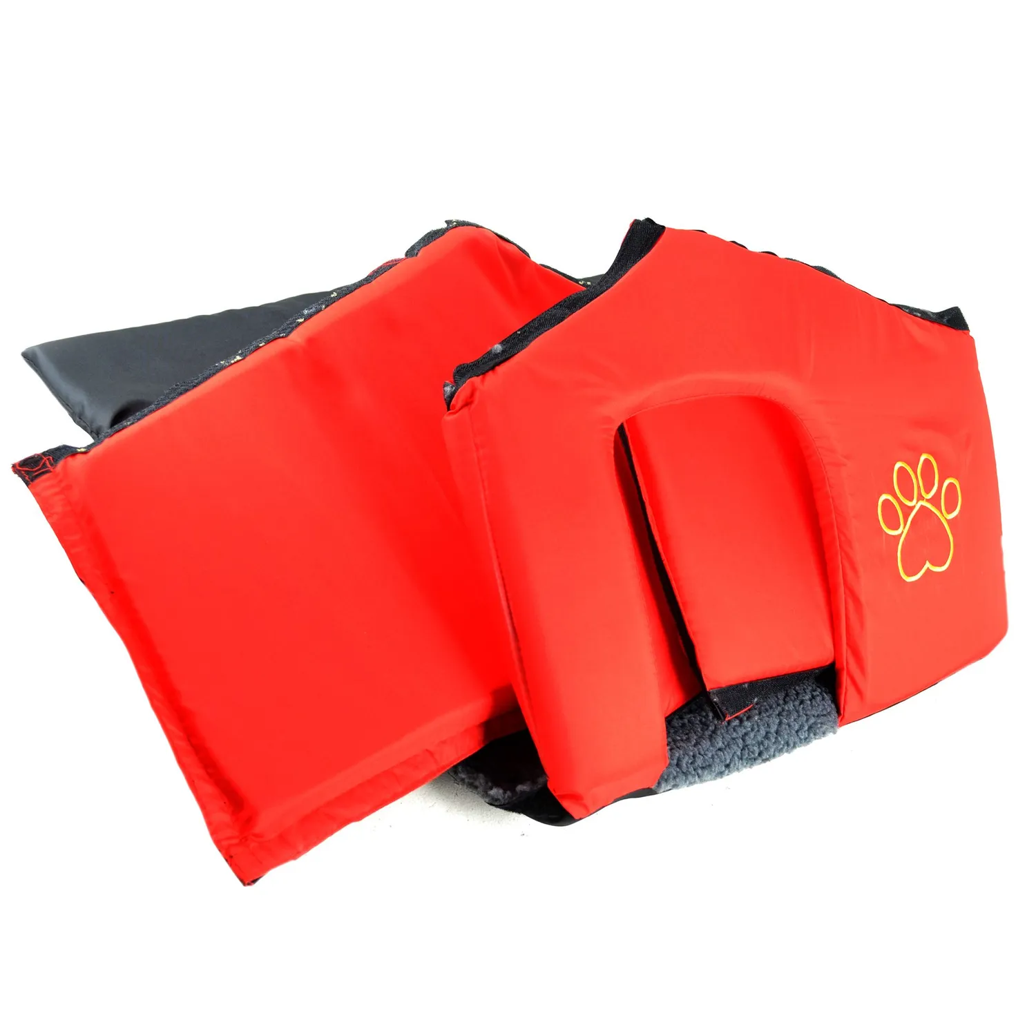 Casa Para Perros Desarmable 70X50X46Cm Grande Rojo