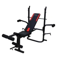 Banco Para Mancuernas Multifuncional Capacidad 120 Kg Color Negro
