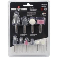Kit De Fresas Para Mototool Neumático 10 Piezas Ubermann