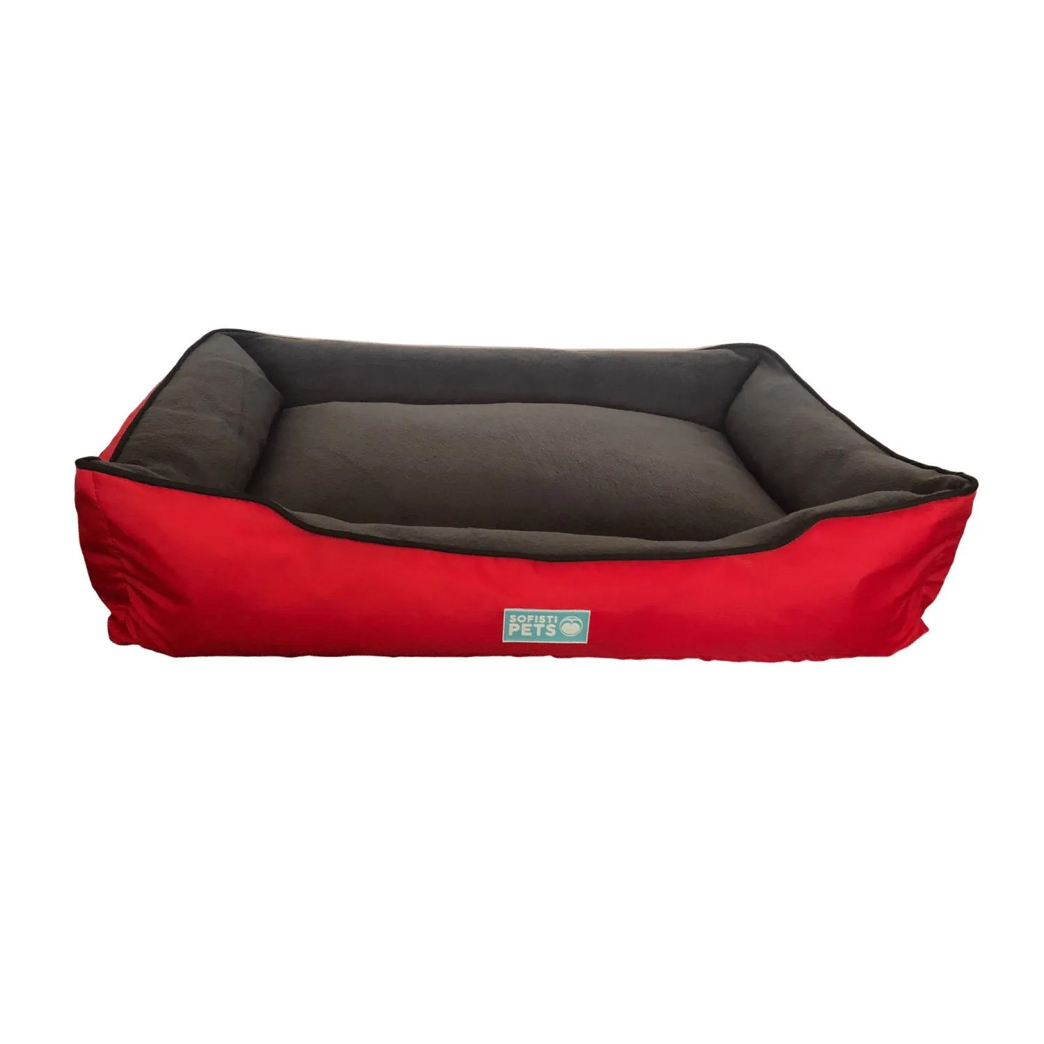 Cama Para Perro Doble Faz 92X67X20Cm Grande Rojo Sofistipet