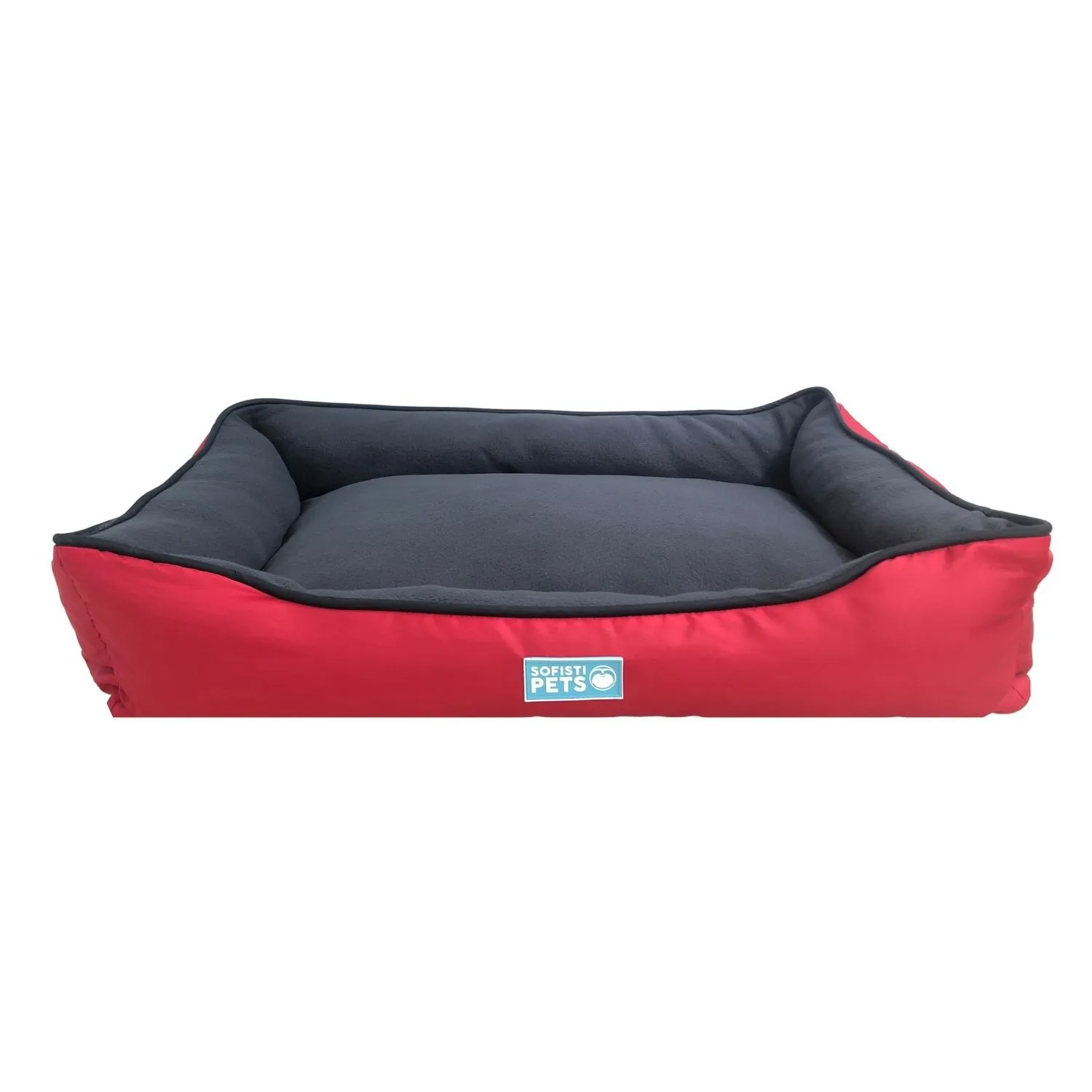Cama Para Perro Doble Faz 92X67X20Cm Grande Rojo Sofistipet 3