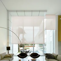 Enrollable Solar Screen 5 Beige A La Medida Ancho Entre 200.5-240  Cm Alto Entre  165.5-175 Cm