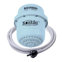 Ducha Eléctrica Automática con MiniDucha 220Voltios Blanco-Azul