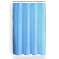 Cortina Baño Poliéster 200x200 Cm Azul