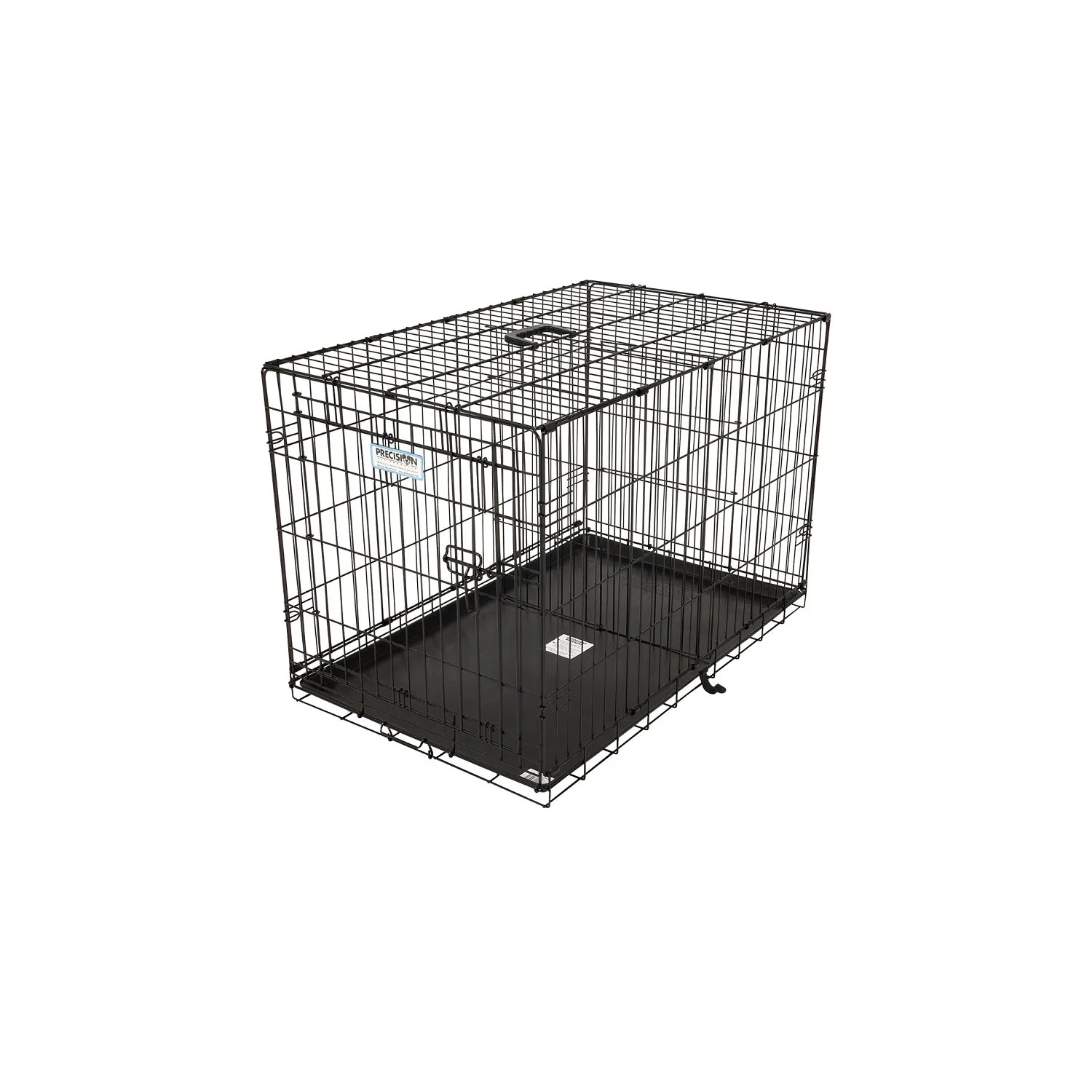 Caseta Para Perros Alambre 91.44x58.42x63cm Grande Negro
