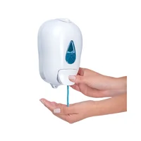 Dispensador De Jabón Líquido Plástico Blanco 500 Ml De 20X20 Cm