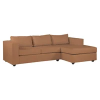 Sofá Esquinero Kansas Derecho Tela Beige