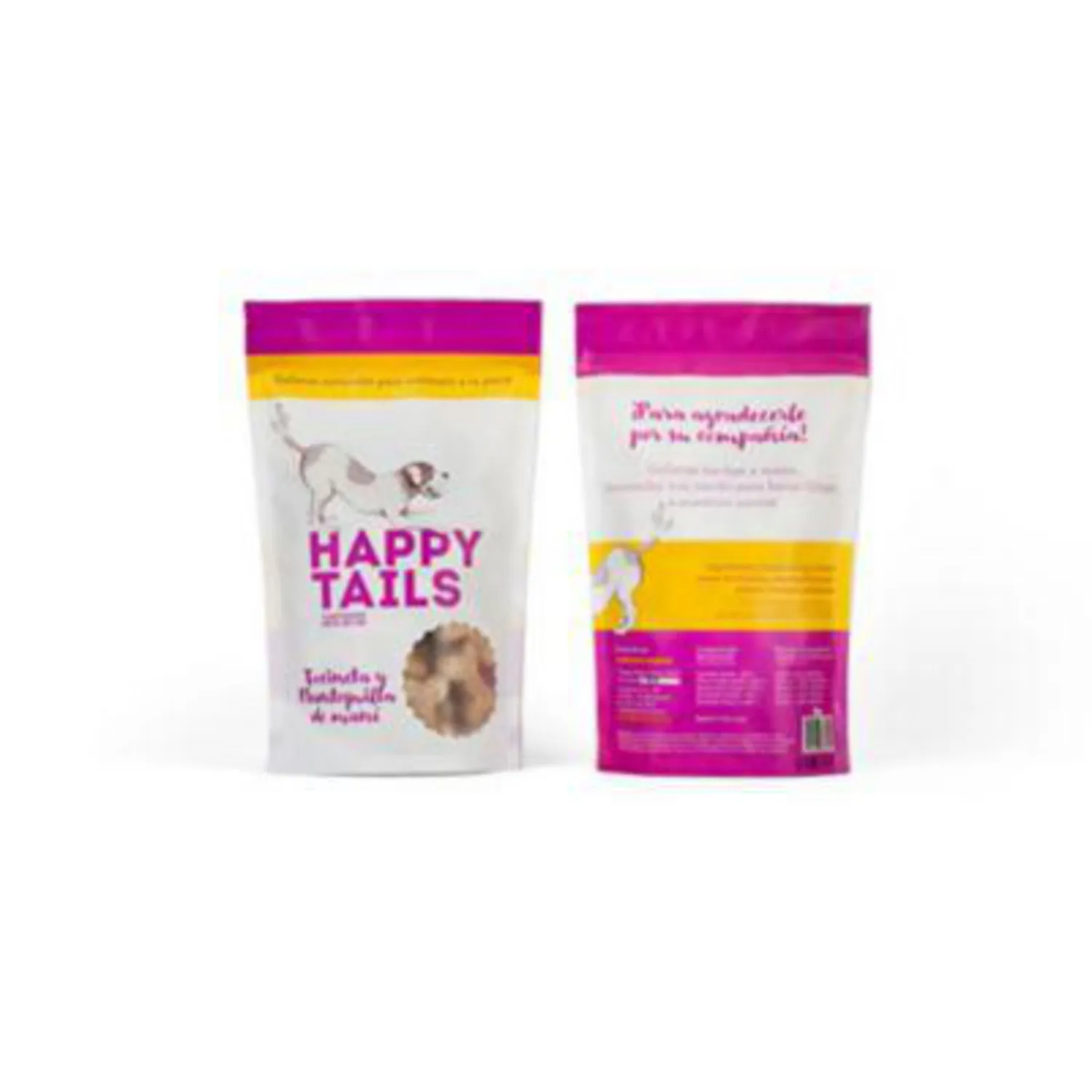Snack Para Perro Tocineta Y Mantequilla De Mani Happy Tails 180g 3