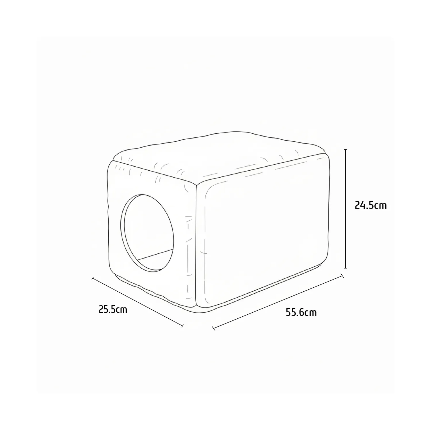 Cama Para Gato Rectangular 26x55x26 cm Argos 3