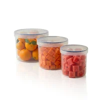 Set x3 Contenedores Herméticos de Lujo Tapa Rosca