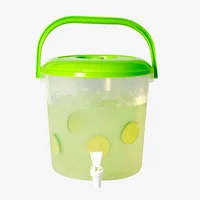 Tarro 8 Litros con Manija con Dispensador y Tapa Verde