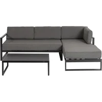 Juego De Terraza Sala Exterior Metal/Textil 3 Piezas Toledo