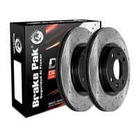 Set X2 Discos De Freno Brake Pak Para  Renault Clio 1.4 High Performance