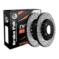 Set X2 Discos De Freno Brake Pak Para  Volkswagen  Gol 1.6 - 1.8 High Performance