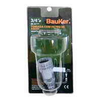 Filtro Para Entrada de Agua Transparente de 3/4-pulg Para Hidrolavadora Bauker