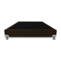 Base Cama De Lujo Boston Sencilla 100X190Cm Ecocuero Café