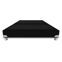 Base Cama De Lujo Boston Dividida King 200X200Cm Ecocuero Negro