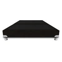 Base Cama De Lujo Boston Dividida Semidoble 120X190Cm Ecocuero Café