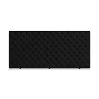 Cabecero para Cama Sencilla Fantasy de Piso 100X120Cm Ecocuero Negro