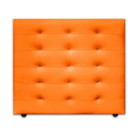 Cabecero para Cama Sencilla Four de Piso 90X120Cm Ecocuero Naranja