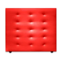 Cabecero para Cama Queen Four de Piso 160X120Cm Ecocuero Rojo