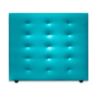 Cabecero para Cama Sencilla Four de Piso 100X120Cm Microfibra Azul