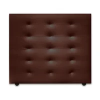 Cabecero para Cama Queen Four de Piso 160X120Cm Microfibra Café