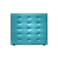 Cabecero para Cama Sencilla Horse de Piso 100X120Cm Ecocuero Azul