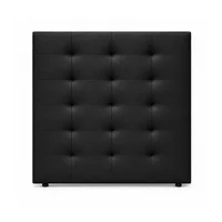 Cabecero para Cama Sencilla Horse de Piso 90x120cm Microfibra Negro