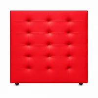 Cabecero para Cama Queen Horse de Piso 160x120cm Microfibra Rojo