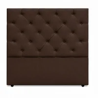 Cabecero para Cama Semidoble London de Piso 120x120cm Ecocuero Café