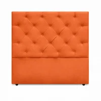 Cabecero para Cama Sencilla London de Piso 100x120cm Microfibra Naranja