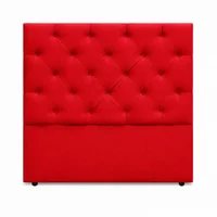 Cabecero para Cama Sencilla London de Piso 100x120cm Microfibra Rojo