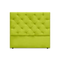 Cabecero para Cama Queen London de Piso 160X120Cm Microfibra Verde