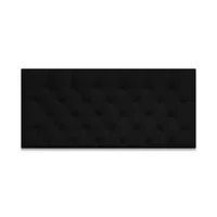 Cabecero para Cama Doble Fantasy Flotante 140X60Cm Ecocuero Negro