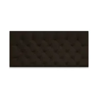 Cabecero para Cama Semidoble Fantasy Flotante 120X60Cm Microfibra Café