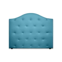 Cabecero para Cama Semidoble Round de Piso 120X120Cm Ecocuero Azul