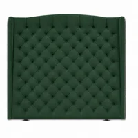 Cabecero para Cama Semidoble Luxury de Piso 120x150cm Tela Piel de Durazno Verde