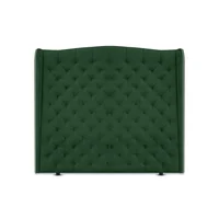 Cabecero para Cama Semidoble Luxury de Piso 120x150cm Tela Piel de Durazno Verde