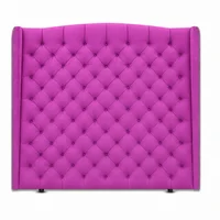 Cabecero para Cama Doble Luxury de Piso 140x150cm Tela Piel de Durazno Magenta