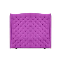 Cabecero para Cama King Luxury de Piso 200x150cm Tela Piel de Durazno Magenta