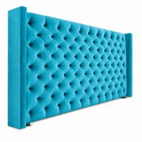 Cabecero para Cama Doble Midnight 140x150cm Tela Piel de Durazno Turqueza