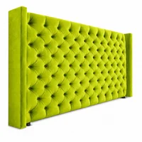 Cabecero para Cama Semidoble Midnight 120x150cm Tela Piel de Durazno Verde Olivo