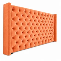 Cabecero para Cama Sencilla Midnight 100x150cm Tela Piel de Durazno Naranja
