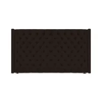 Cabecero para Cama King Midnight 200x150cm Tela Piel de Durazno Chocolate