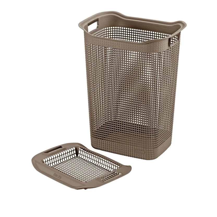 Canasta Plástica para Ropa Linum 50 Litros Mocca Rimax - Homecenter.com.co