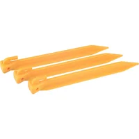 Estacas Para Carpa Plástico Naranja 22 cm x 4 Unidades