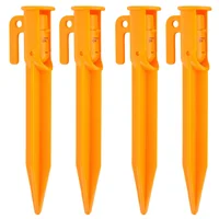 Estacas Para Carpa Plástico Con Luz Led x 4 Unidades