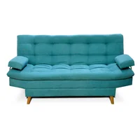 Sofá Cama Carvallo Lux 3 Posiciones Turquesa