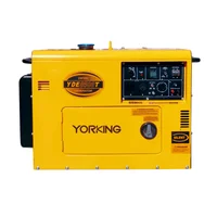 Planta Eléctrica Cabinada  7 Kva  Bifásica, Diesel 3600 RPM  Tablero Análogo